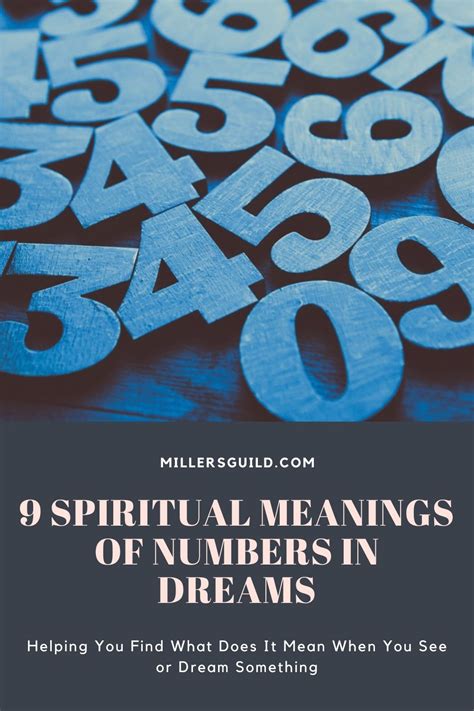 Biblical meaning of numbers in dreams – Heaven’s Dream .